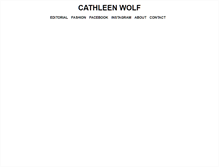 Tablet Screenshot of cathleenwolf.com